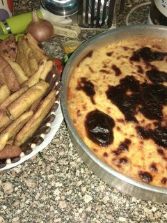 صورة لوصفة كوسة باللحم المفروم وصوص البشاميل