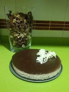 Una foto de Tarta de stracciatella