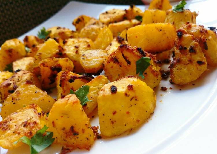 Spicy Oven Roast Potatoes #4weekschallenge #charityrecipe