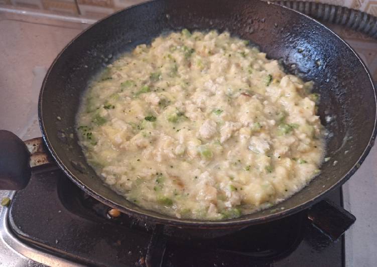 Resep Sup Krim Ayam Brokoli (MPASI 10 bulan) | Cara Buat Sup Krim Ayam Brokoli (MPASI 10 bulan) Yang Enak Dan Mudah