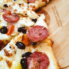 Pepperoni and Pineapple Pizza A picture of Pepperoni and Pineapple Pizza.