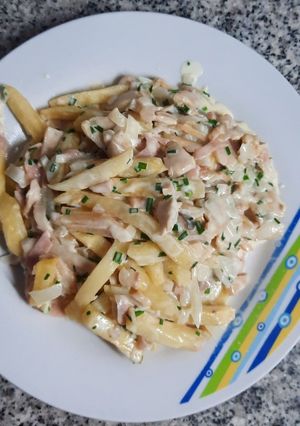 Una foto de Papas champi