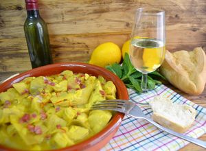Una foto de Alcachofas al Montilla (Crock Pot)