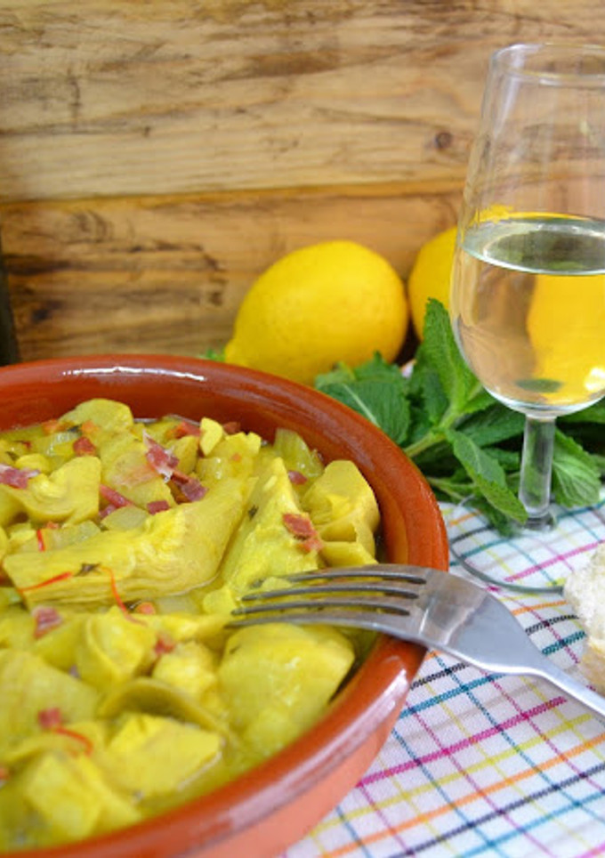 Una foto de Alcachofas al Montilla (Crock Pot)