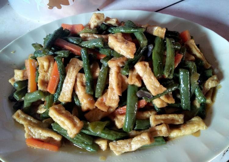 Bumbu memasak Oseng kacang panjang, mix tahu dan wortel, Lezat