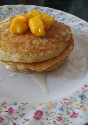 ডেলিশিয়াস মেঙ্গো বানানা প্যানকেক 🥞 রেসিপির প্রধান ছবি