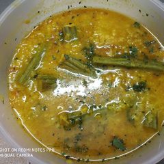 A picture of Drumsticks with Arhar dal.