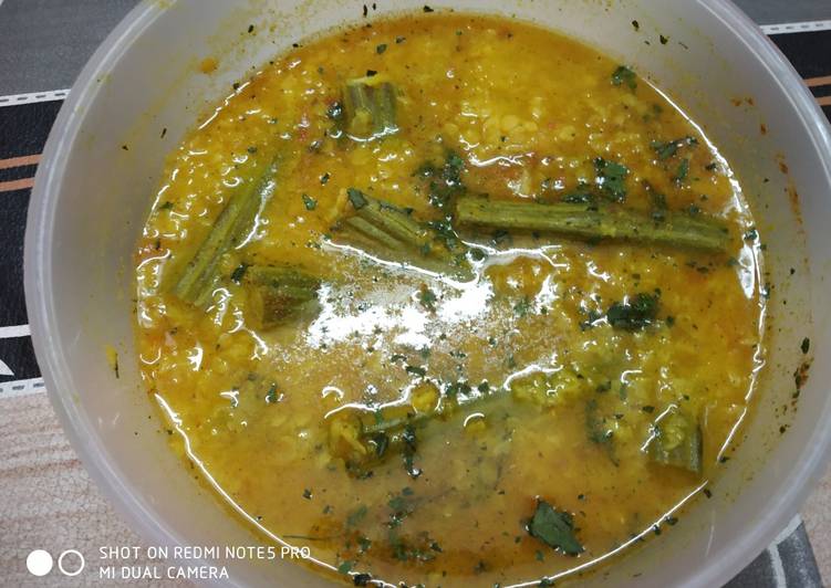 Recipe of Delicious Drumsticks with Arhar dal