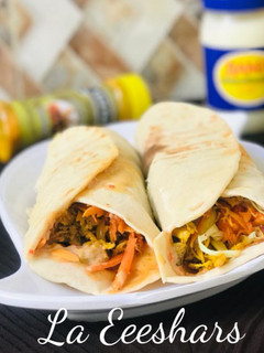 A picture of Chicken shawarma.