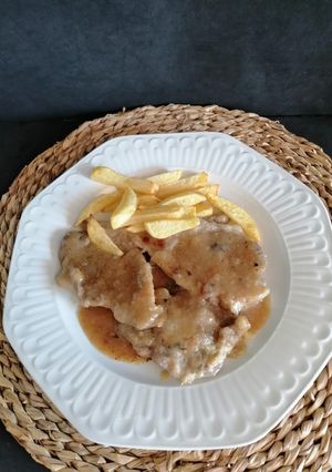 Una foto de Filetes de cabeza de lomo en salsa de cerveza
