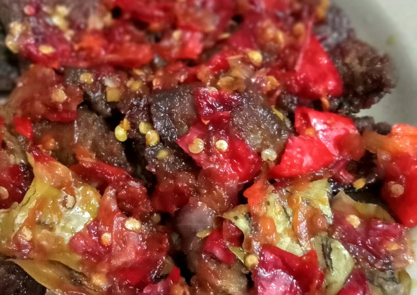 Balado daging sapi simpel
