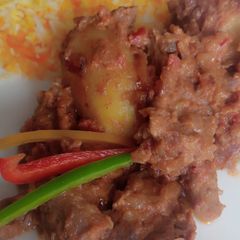 A picture of Beef Biryani.