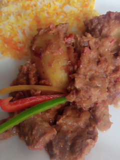 A picture of Beef Biryani.