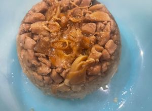 Foto resep Nasi tim ayam hioko dengan telur asin