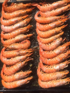 Una foto de Gambones al horno al whisky