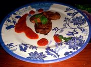 Una foto de asar de lomo de res