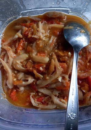 Foto resep Sambel jamur super pedas ala SS