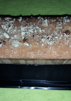 Una foto de Budín de limón con nueces molida
