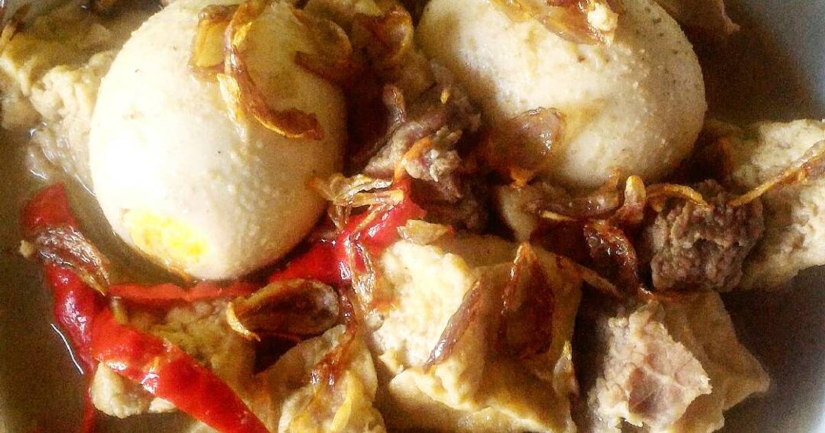 Resep Terik daging tahu telor oleh Devi Hastuty Cookpad