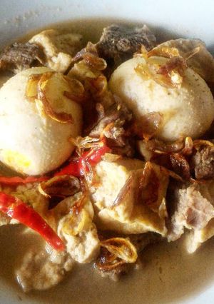 Foto resep Terik daging tahu telor