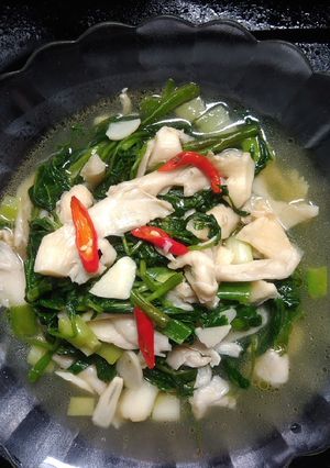 Foto resep Tumis Kangkung Jamur Tiram