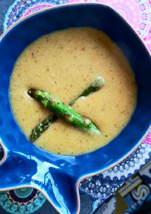 A picture of Super fiber vegan soup.