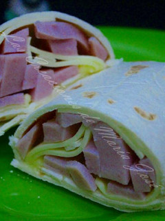 Una foto de Wrap jamón y queso