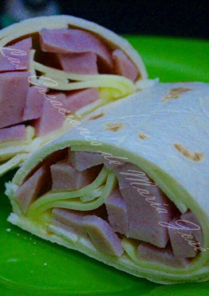 Una foto de Wrap jamón y queso