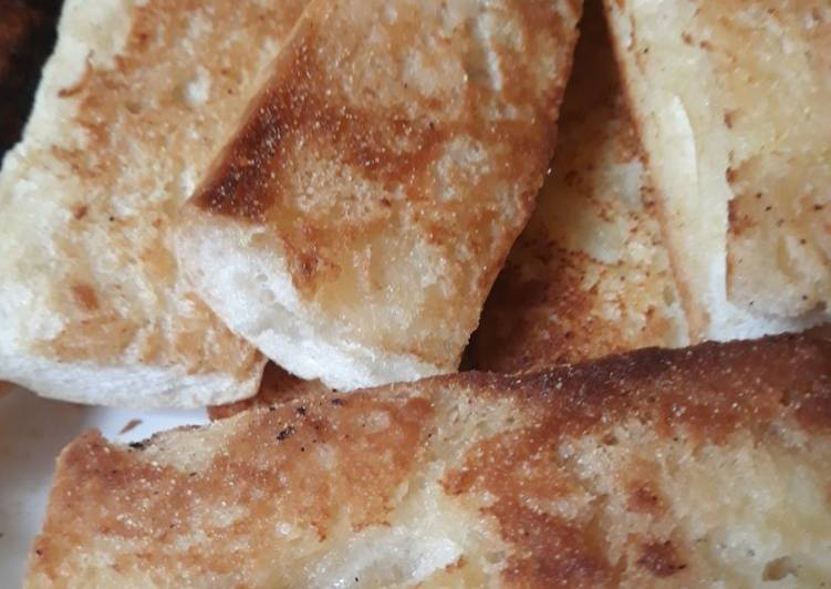 Recipe of Homemade Butter Fried Cuban Bread