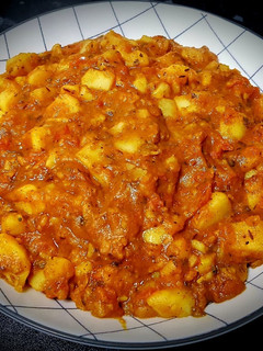A picture of Potato Curry (No onion No garlic).