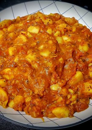 A picture of Potato Curry (No onion No garlic).
