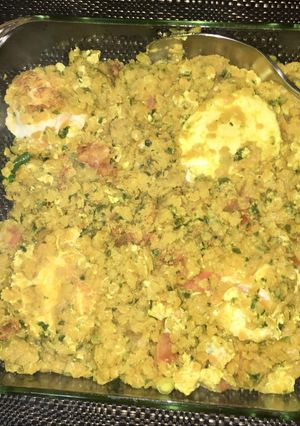 A picture of Shakshuka- my version.