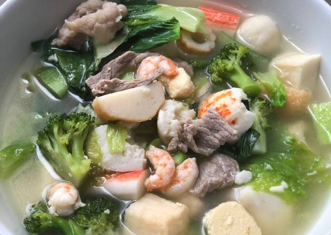 Resep Seafood Steamboat Kuah Kaldu Ala Rumahan Oleh Dita Wirasti Cookpad