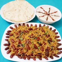 A picture of Rajma Biryani.