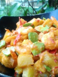 Foto resep Sambel goreng kentang udang pete