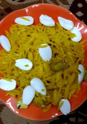 A picture of Meethe Chawal.