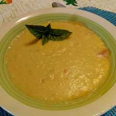 Una foto de Porotos granados con mazamorra