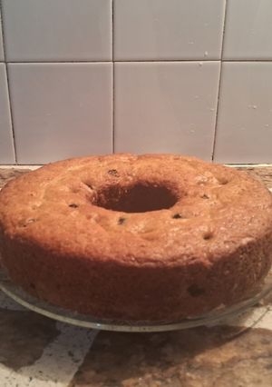 Una foto de Budín ingles relleno con dulce de leche