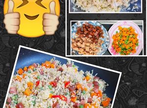 Hình của món Cơm chiên dương châu. Full topping.🤗.