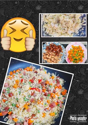 Hình của món Cơm chiên dương châu. Full topping.🤗.