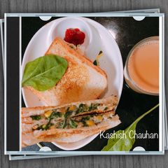 A picture of Spinach Corn Sandwich 🥪.