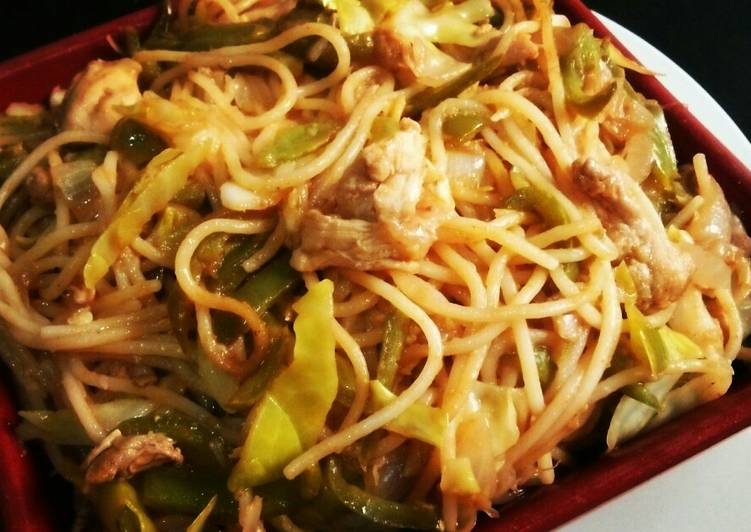 Recipe of Favorite Chicken Noodles😋🍝