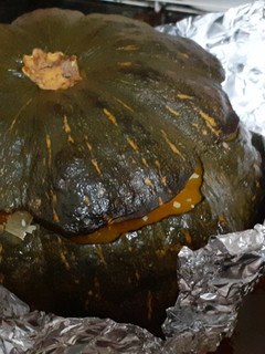 Una foto de Zapallo relleno al horno