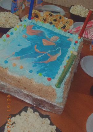 صورة لوصفة كيكة عيد ميلاد بدوق الليمون