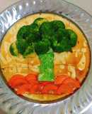 Trứng hấp súp lơ xanh