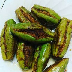 Stuffed Pointed gourd/Bharwa Parwal A picture of Stuffed Pointed gourd/Bharwa Parwal.