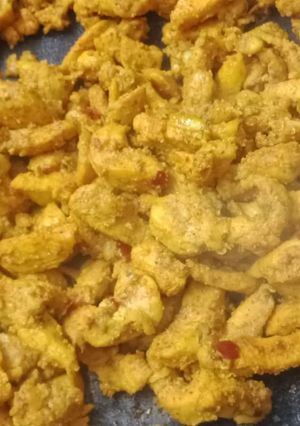 A picture of Chicken tikka.