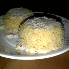 A picture of Bread Puttu / Steamed Bread Cake.