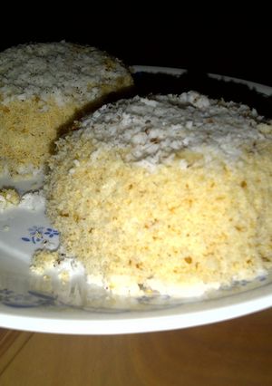 A picture of Bread Puttu / Steamed Bread Cake.
