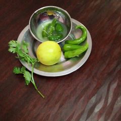 A picture of Green chilli pickle.